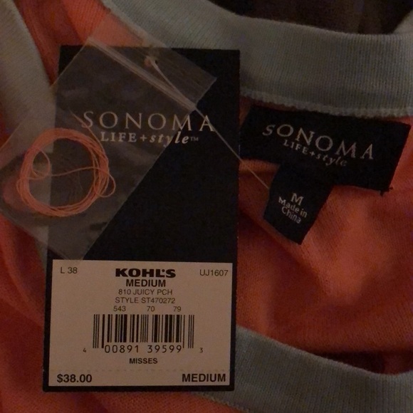 Sonoma Lifestyle color block Tunic Top Dress NWT M - Picture 7 of 8